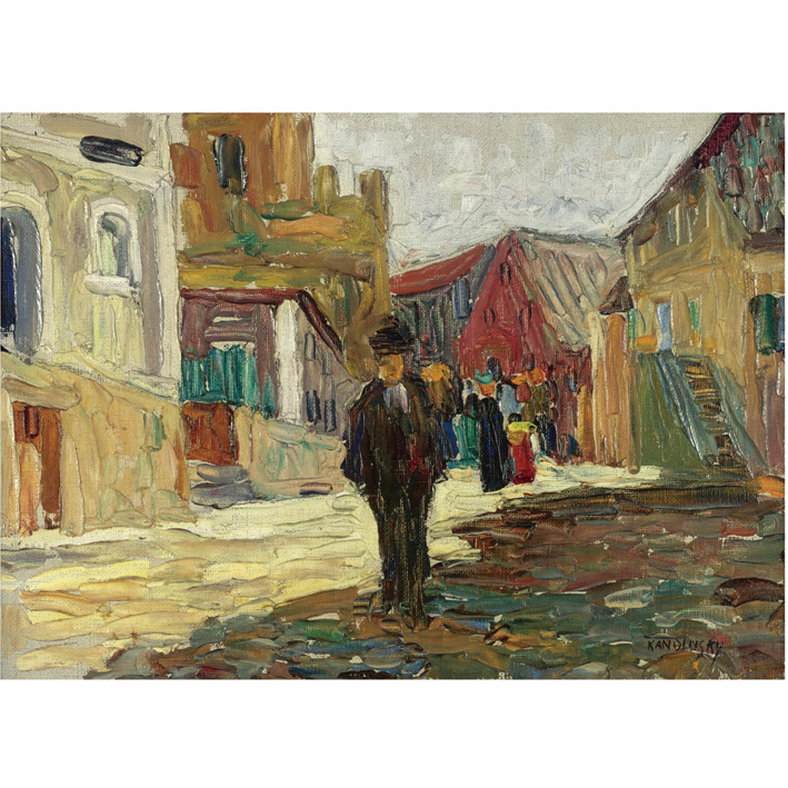  瓦西里·康丁斯基 wassily kandinsky ——油画 男子街道